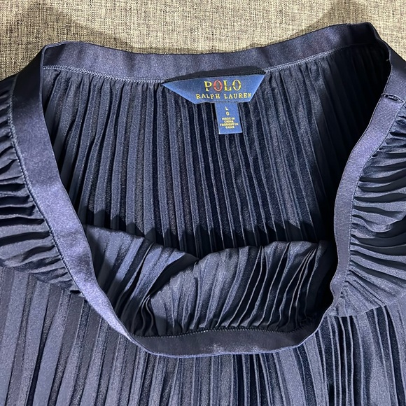 Polo Ralph Lauren Blue Pleated Skirt Size L - Picture 3 of 10